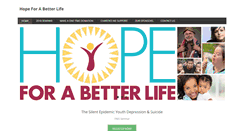 Desktop Screenshot of hopeforabetterlife.com